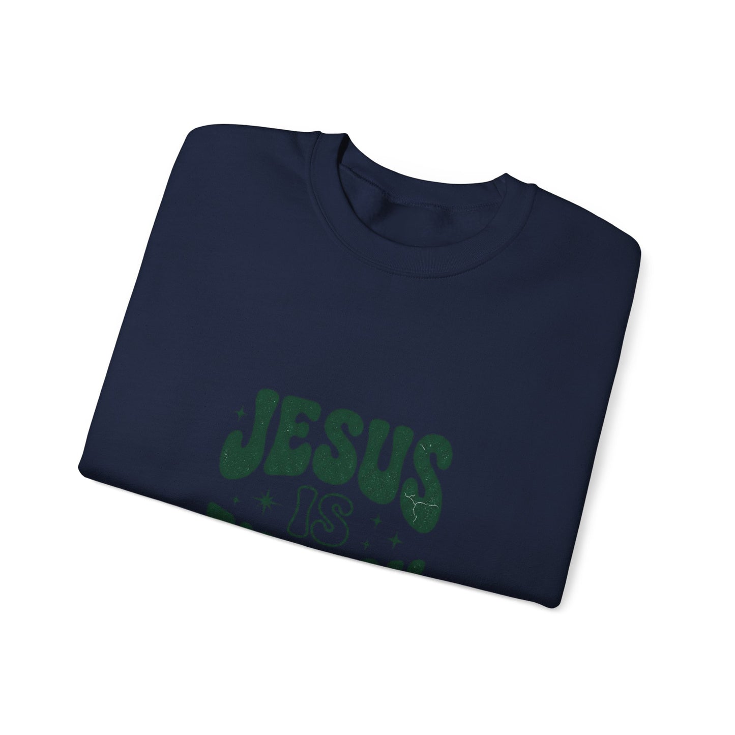Jesus Is Enough Vintage Christian Crewneck Sweatshirt