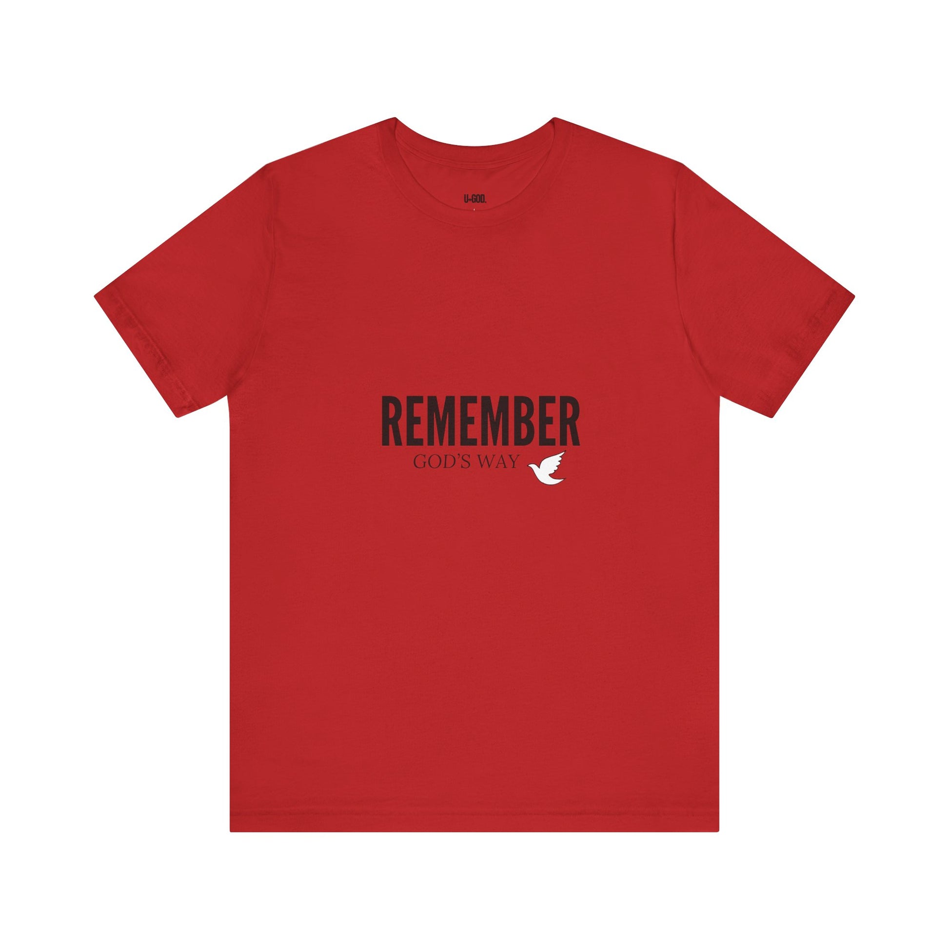 White Dove Unisex Tee - Remember God's Way - U+GOD