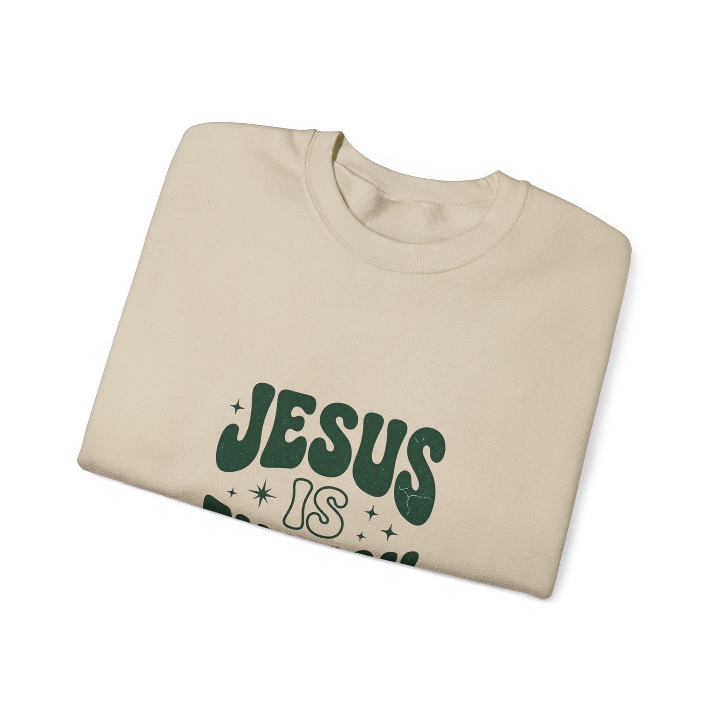 Jesus Is Enough Vintage Christian Crewneck Sweatshirt
