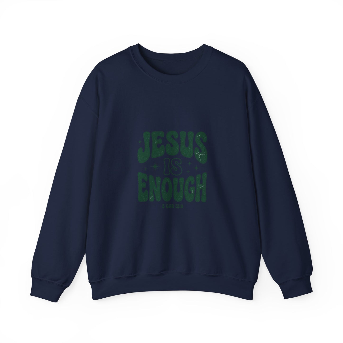 Jesus Is Enough Vintage Christian Crewneck Sweatshirt