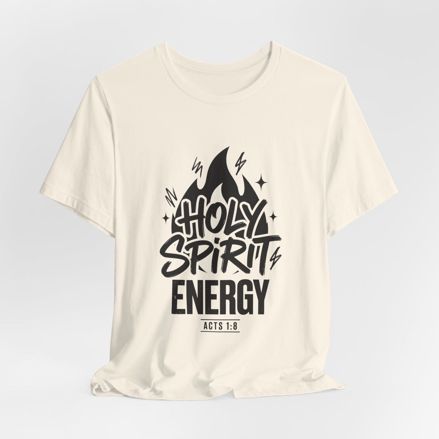 Holy Spirit Energy T-Shirt — Christian Streetwear Groovy Typography