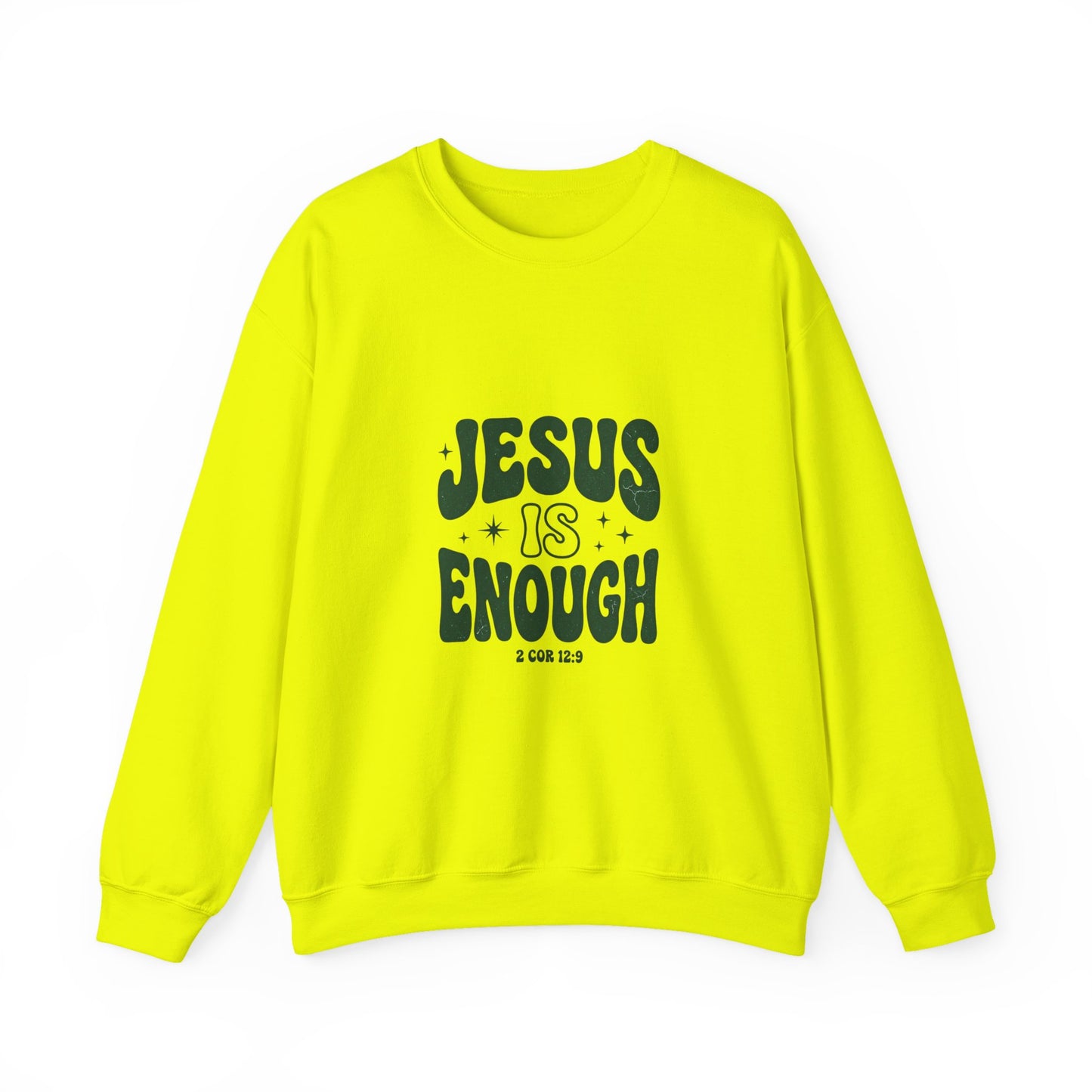 Jesus Is Enough Vintage Christian Crewneck Sweatshirt