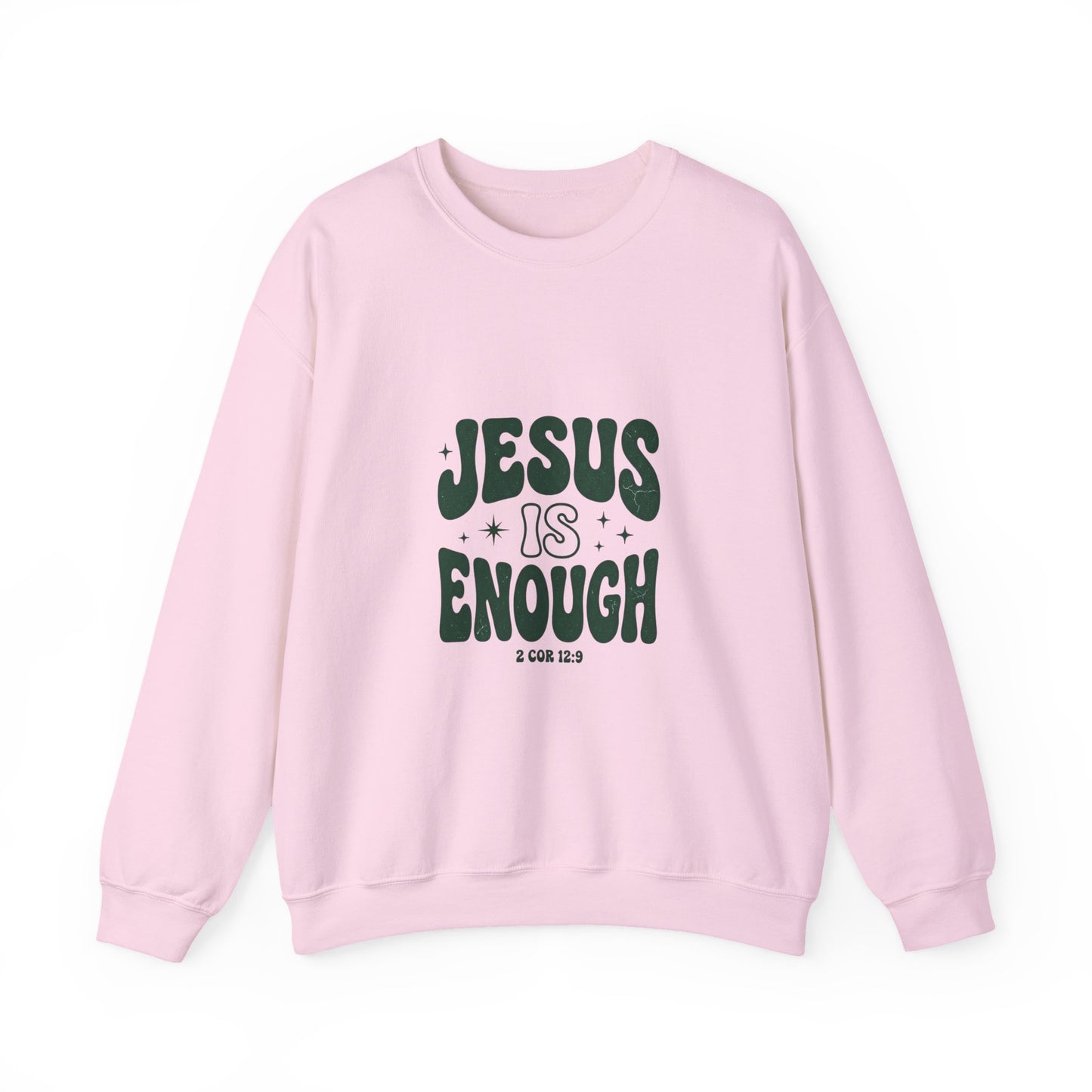 Jesus Is Enough Vintage Christian Crewneck Sweatshirt