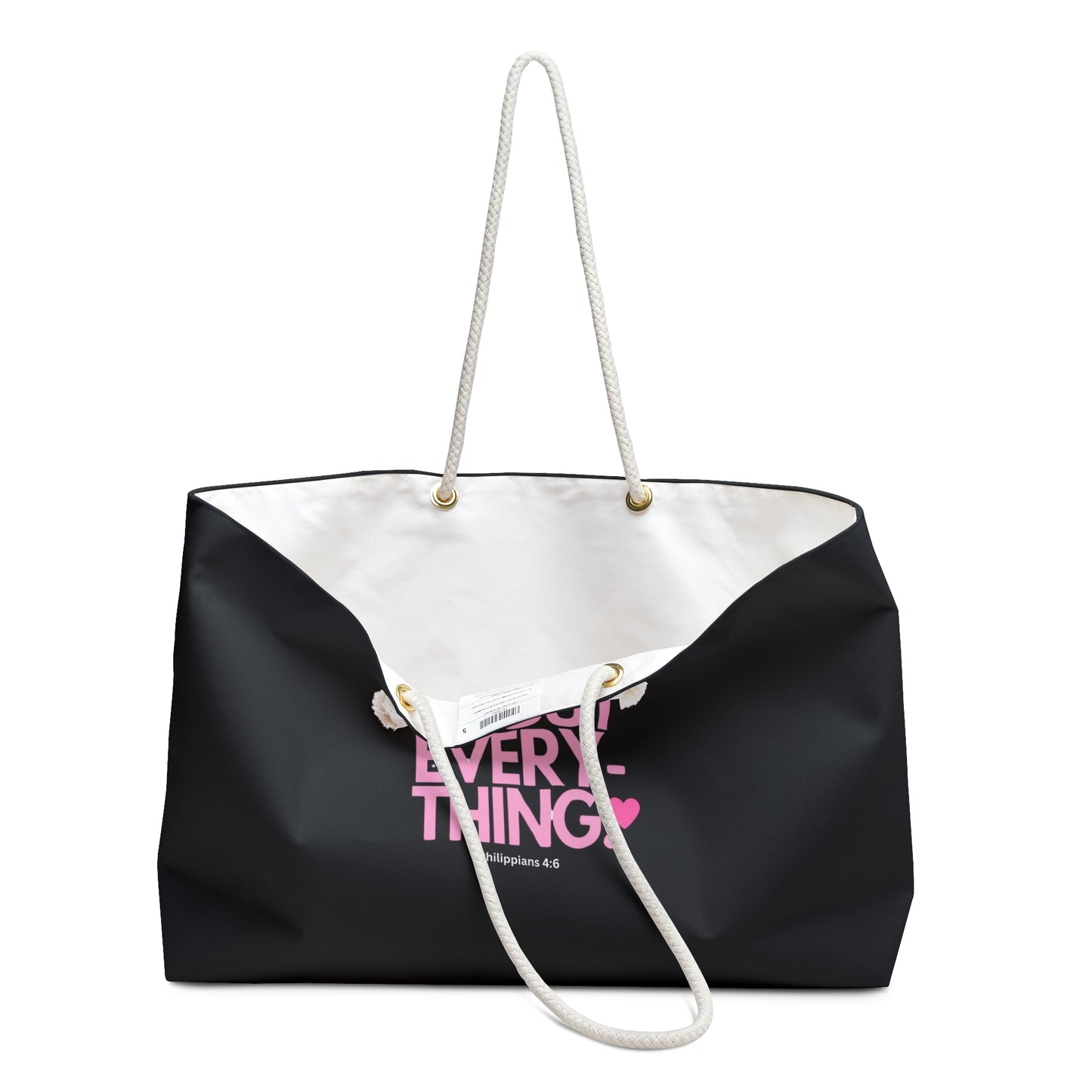 Pray on everything weekend bag