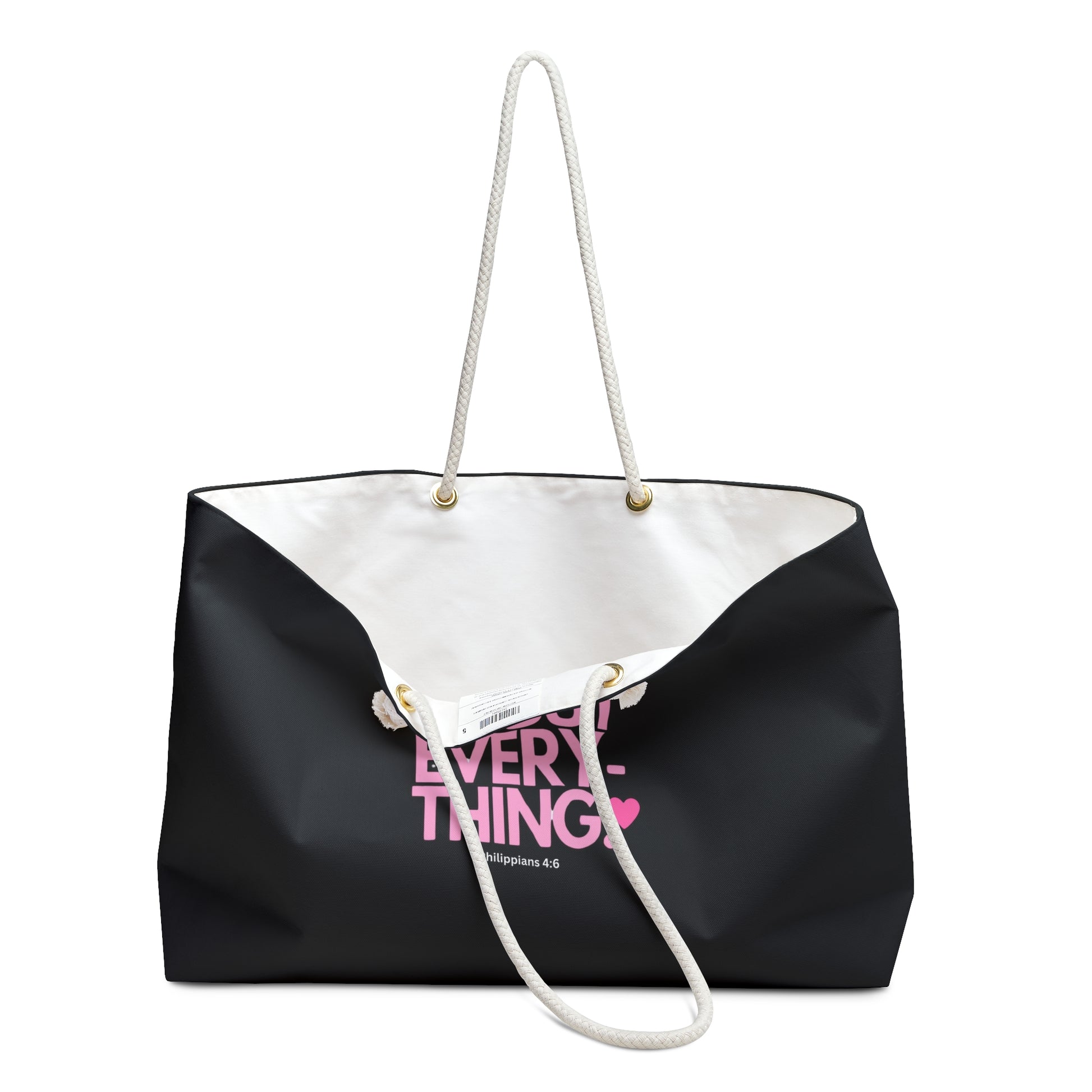 Pray on everything weekend bag