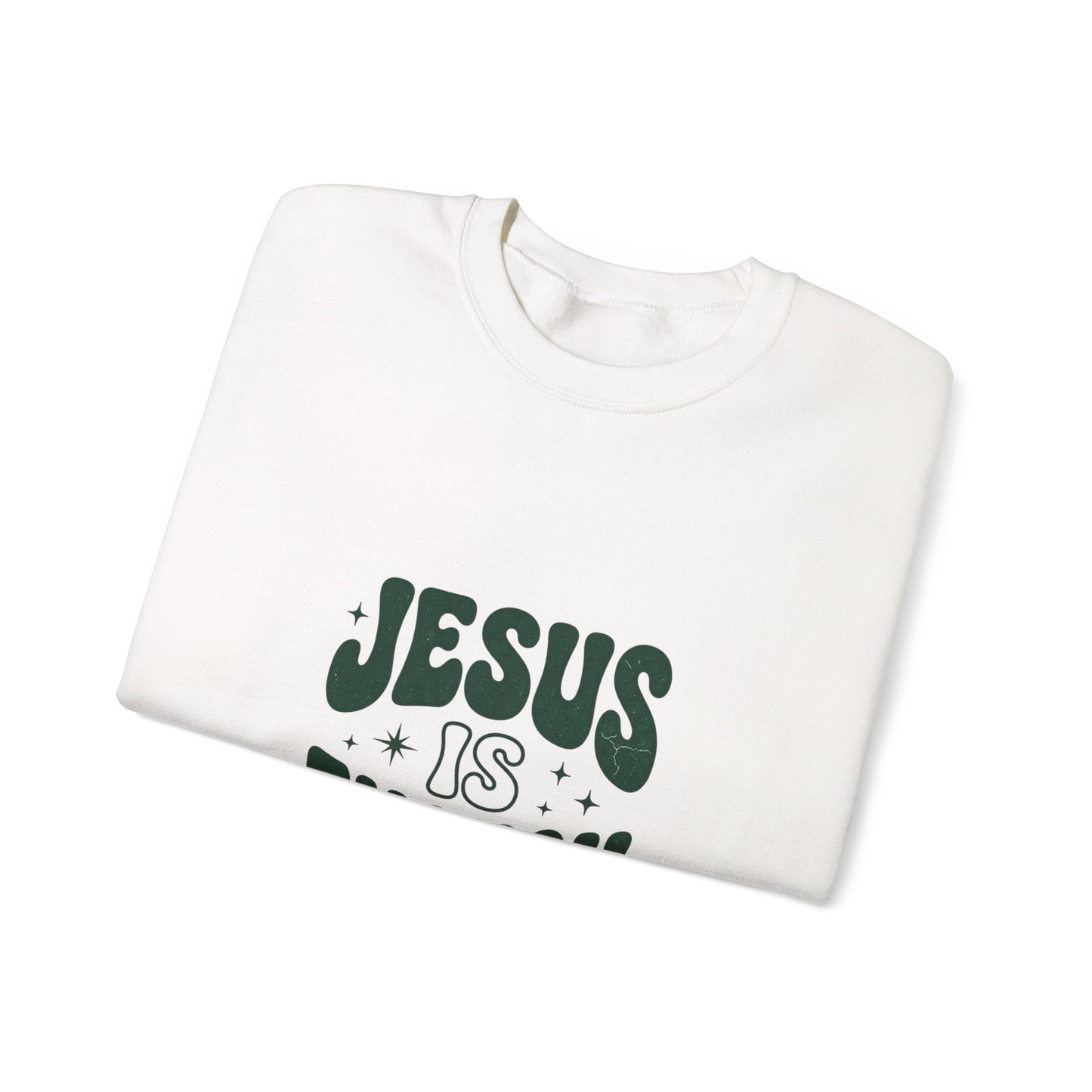 Jesus Is Enough Vintage Christian Crewneck Sweatshirt