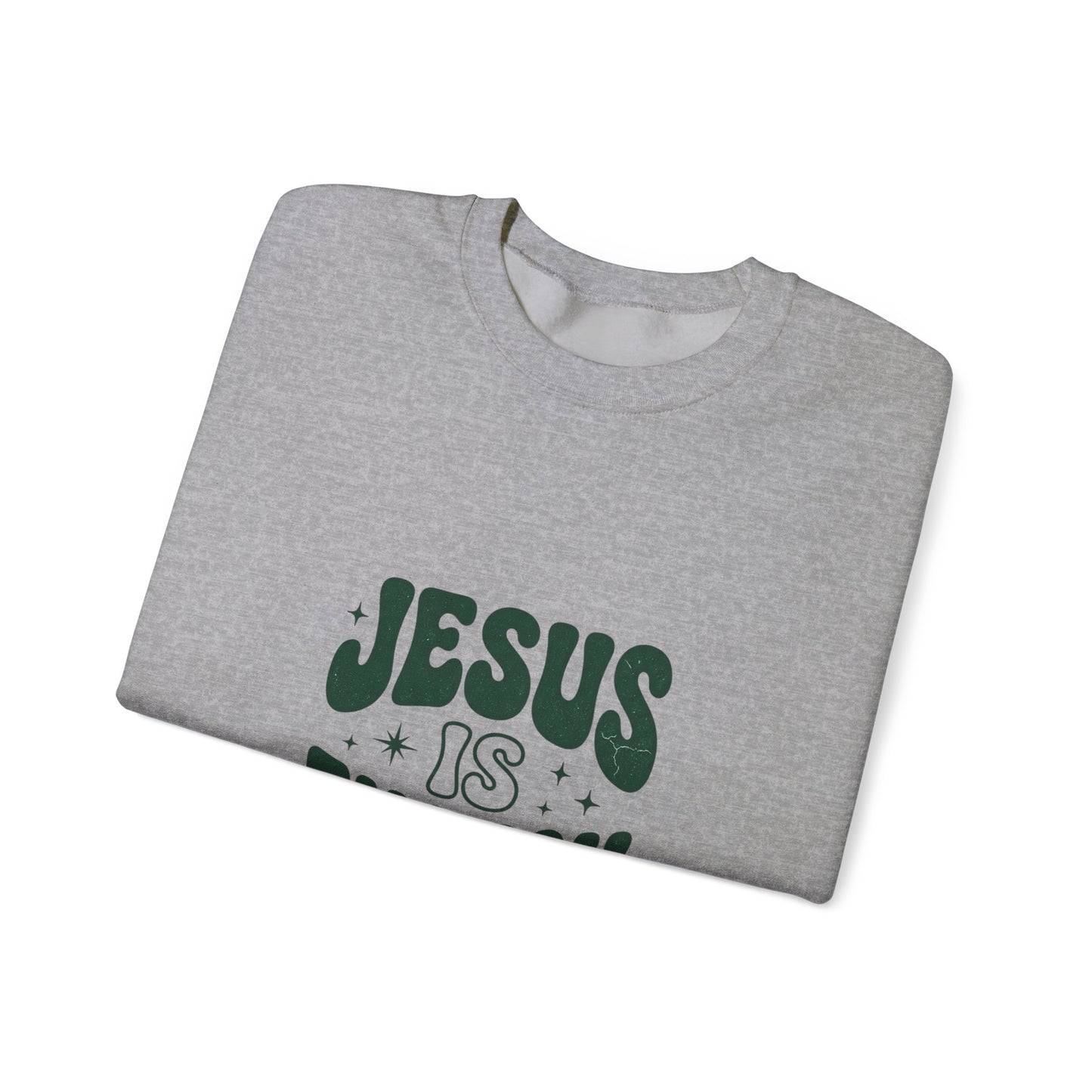 Jesus Is Enough Vintage Christian Crewneck Sweatshirt