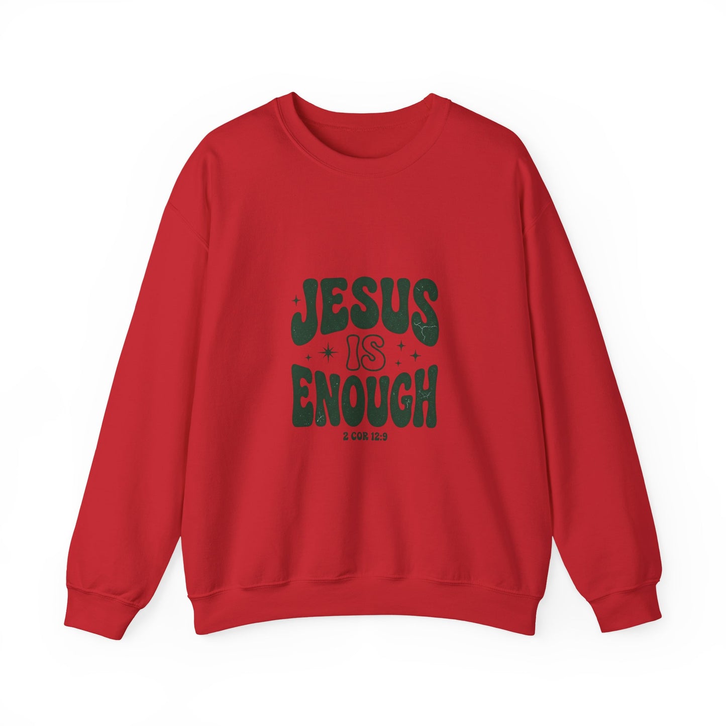 Jesus Is Enough Vintage Christian Crewneck Sweatshirt