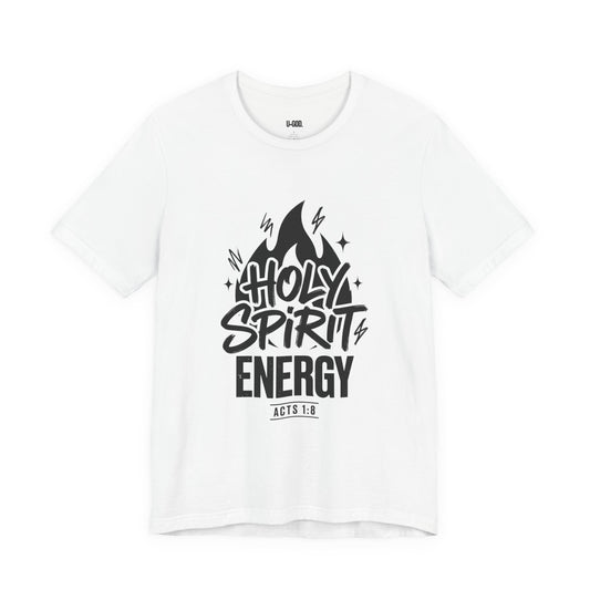 Holy Spirit Energy T-Shirt — Christian Streetwear Groovy Typography